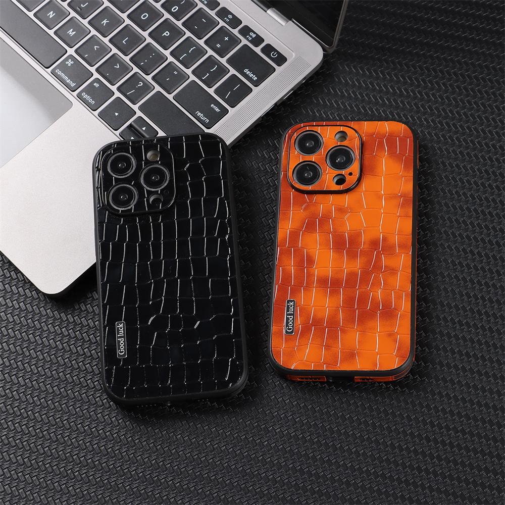 Custodia Vintage con Texture Coccodrillo Antiurto Per Iphone 14 13 12 Mini 11 Pro Max Plus X Xs Xr 7 8 Lusso Pelle Armatura Defender Funda