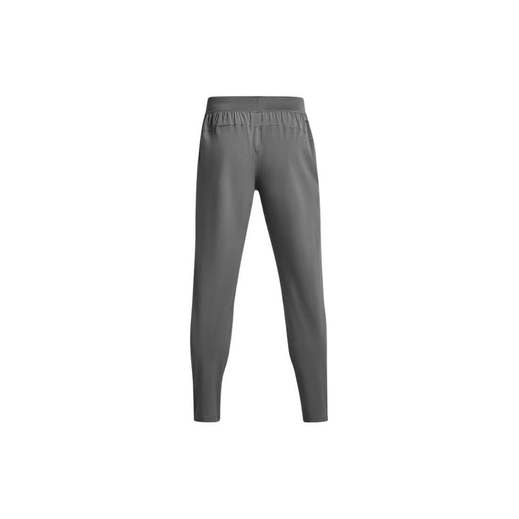 Under Armour Storm Run Logo Print Slim Fit Straight Leg Knit Sports Pants Men Pants Dark-Gray 1365622-025