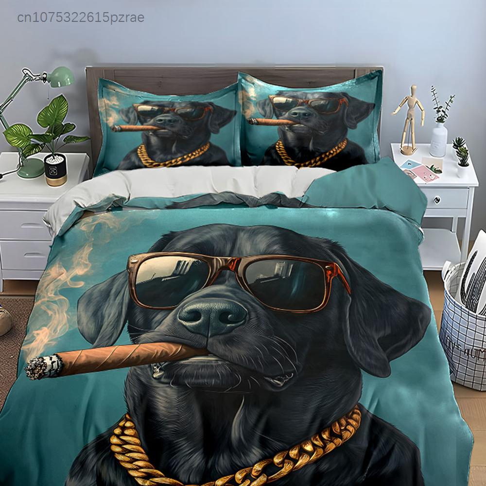 Stylish Dog Decor Set Multiple Sizes kid's And adults' Bedroom Exquisite 3PC Bedding set, Gift