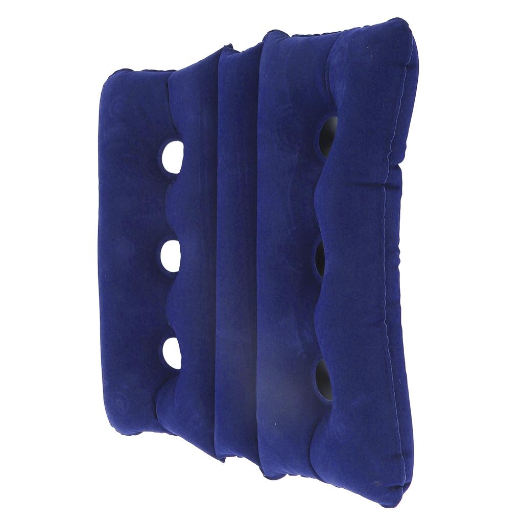 Inflatable Wheelchair Cushion Foldable Breathable Pressure Sore Cushion with 6 Ventilation Holes for Office Chair