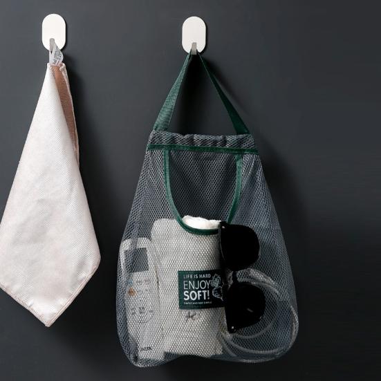 Kitchen Hanging Mesh Bag Fruit Vegetable Storage Net Bag Large Capacity Strong Load-bearing Ventilated Ginger Garlic Reusable Storage Bag