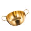 Korea Ramen Pot Stainless Steel Double Handle Fast Heating Ramen Noodle Cooking Pot for Induction Cooker