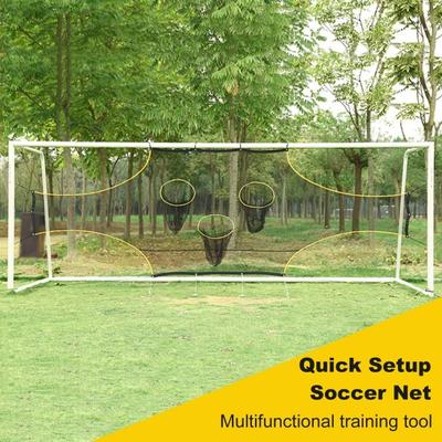Fußballtornetz mit Torzonen Tragbar Faltbar Outdoor Fußballtor Zielscheibe Training