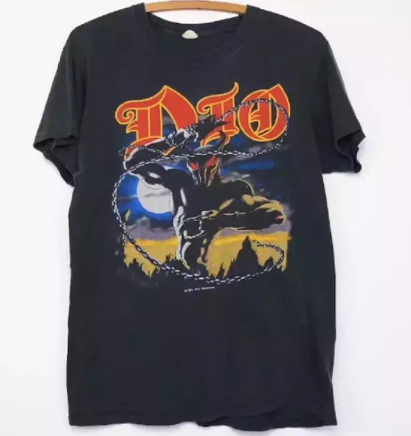 Dio Last Line Tour Vintage T-Shirt Band Konzert Rock 1984 80er Jahre Tee Vtg Meta Music Unisex T-Shirt