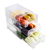 QIANQI Transparent Refrigerator Storage Drawer