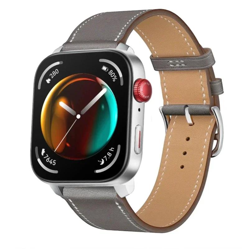 High-end Leather Strap For Huawei Watch Fit 5 Pro/4 Pro Sports Comfortable Breathable Bracelet Huawei Fit 5/4/3 Correa Accessory