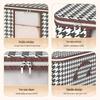 Houndstooth Cotton Quilt Storage Bag - Large Non-Woven Fabric Clothes Organizer