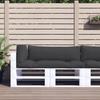 Pallet Cushion Set 3 Piece Black Fabric