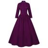 Women S Gothic Victorian Stand Collar Long Dress 3 Colors Halloween Costume