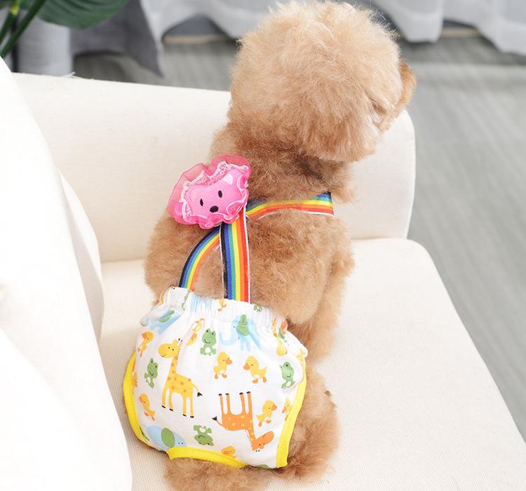 Teddy Bichin Hygiene Pants Strap Physiological Pants Safety Pants Bitch Menstrual Pants Anti Hardness Underwear Pet Physiological Pants