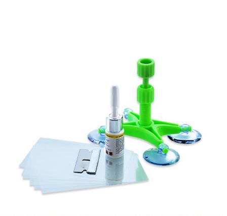 

Automotive Windshield Repair Kit with Resin Syringe and Polishing Tools for Cracks and Chips Restoration on Car Glass Surfaces One Size зелёный