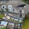 Dual Lens AOV Solar Powered Security Camera Wireless Battery Powered Network 6MP Dual Lens Solar 4G/WIFI Camera
