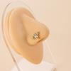 20G Nose Stud Rings Stainless Steel L Shaped Cross Cloud Bat Designs Hypoallergenic Shiny CZ Fashion Nose Piercing Jewelry