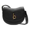 Rocking Horse Adjustable Leather Shoulder Strap B-Shaped Closure Grain Calfskin Small Crossbody Bag Women Crossbody Bag Black 80972231