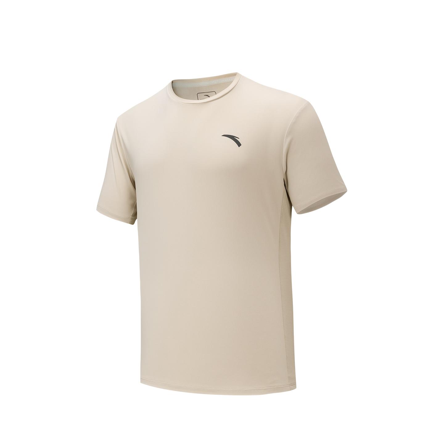 

Anta Training Short Sleeve Knitted T-Shirt Summer 2026 Men tops Cloud-Gray 952627101-3 2XL