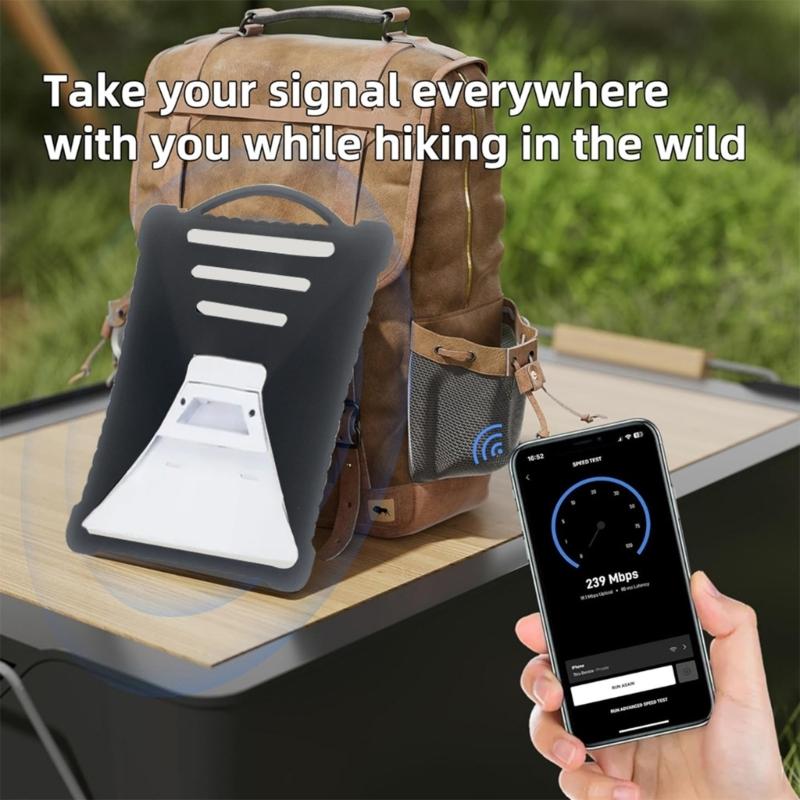 Shockproof Silicone Cover For Satellite Antennae Protective Shell Weather Resistant Travel Friendly Design