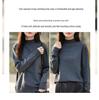 French Minimalist Rhinestone High Neck Knit Sweater for Women - 2025 Edition Thick Warm Base Layer