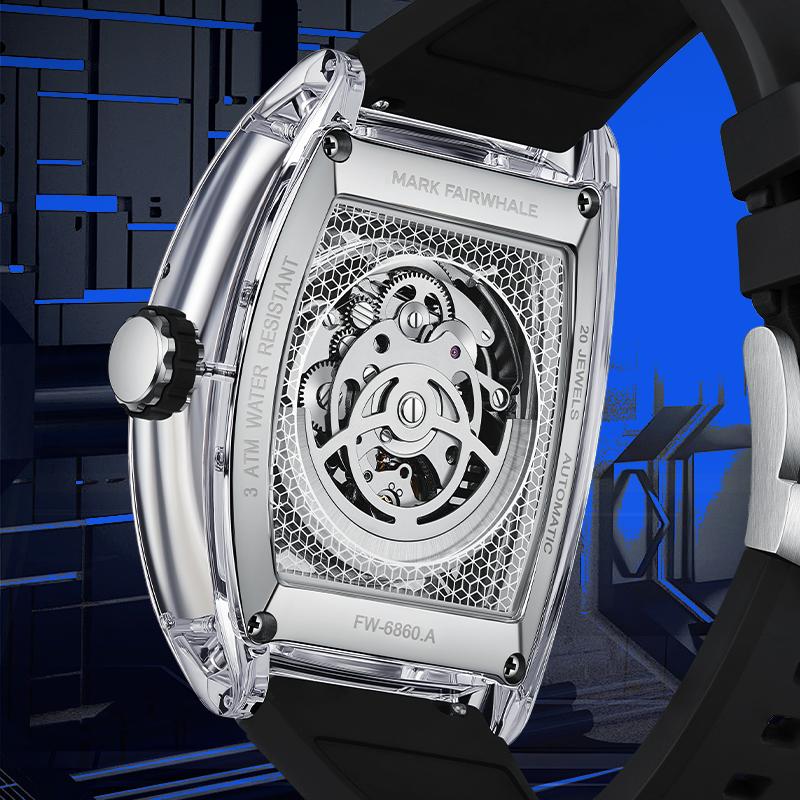 MARK FAIRWHALE new watch men hollow fashion trend mechanical watch waterproof glow-in-the-dark men's watch
