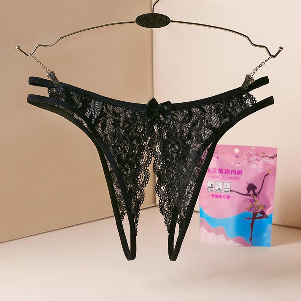 large buttocks sexy adult goods [REPROMGO] Lace, open-legged shorts, underwear, sexy, sheer, lingerie, size, T-back, extreme, seductive, cosplay,