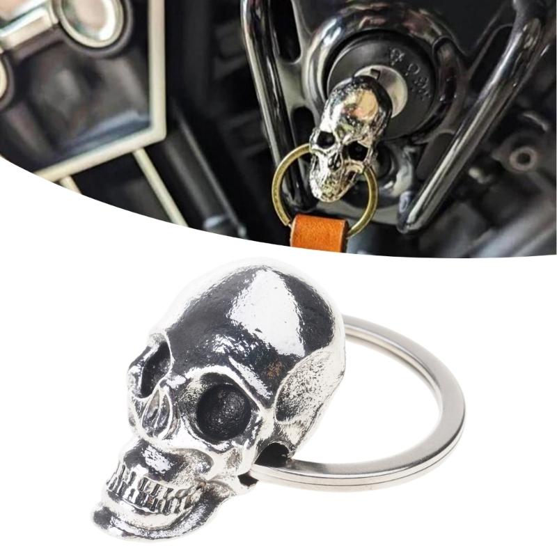 Trend Devil Skull Key Decorative Car Key Lightweight Keychain Car Ornament for Vehicles Perfect for Youthful Drivers