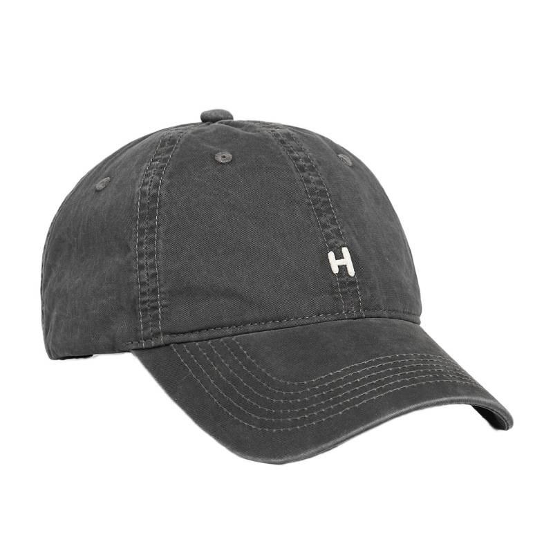 Breathable Sunscreen Big Head Circumference Simple H Letter Embroidery Spring And Summer Baseball Cap Men S Literary And Retro Cap Women Adjustable серый