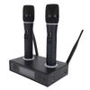 Wireless Microphone System Dual Wireless Mics Rechargeable Receiver Anti Howling Plug and Play for Singing Karaoke