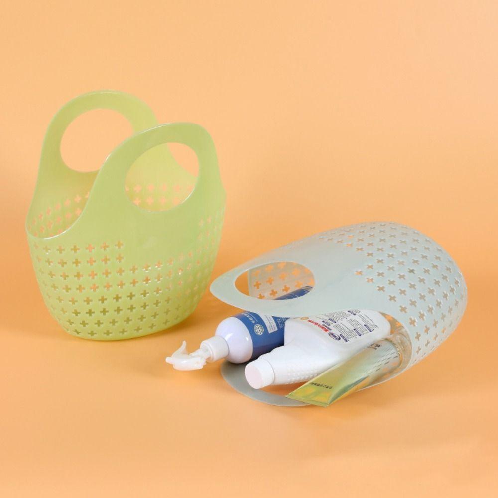 Mesh Bath Basket Plastic Wash Storage Basket Shopping Basket Shower Basket  Shampoo