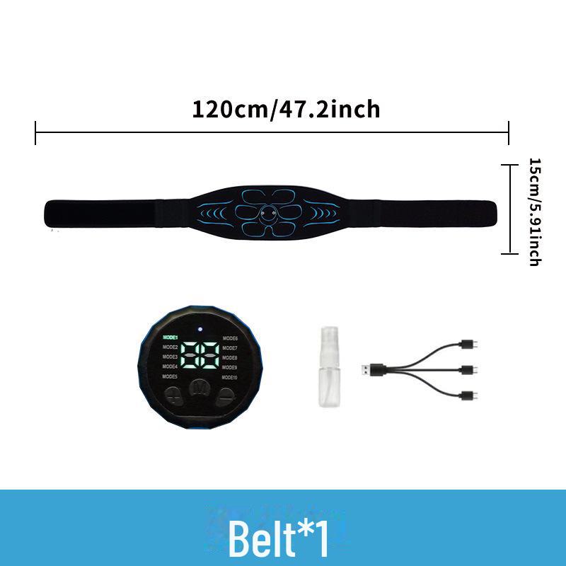 EMS Fitness Muscle Patch: Silicone Pulse Belt for Abdominal, Arm, and Leg Massage