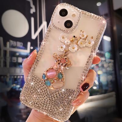 Pouzdro pro iphone 15 14 13 12 11 Pro Max Glitter Bling Diamond kryt pro Samsung S24 S23 S22 Ultra S20 A34 A14 A34 A54 A13 A33 A53 A52 A15 A25 A35 A55