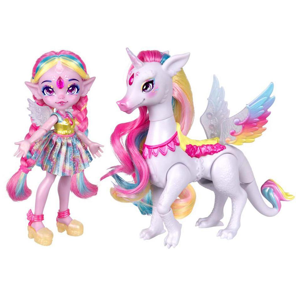 Create Mix a Potion To Reveal a Unicorn Rainbow Star Pegacorn from the Magic Mixies Shimmerverse This Beautiful Inch Pixing Doll Appears Inside the