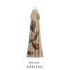 Kaslead New Arrival Women's Clothing Fashion Style Fashion Silm Shell Print Silk Net Dress 0085840