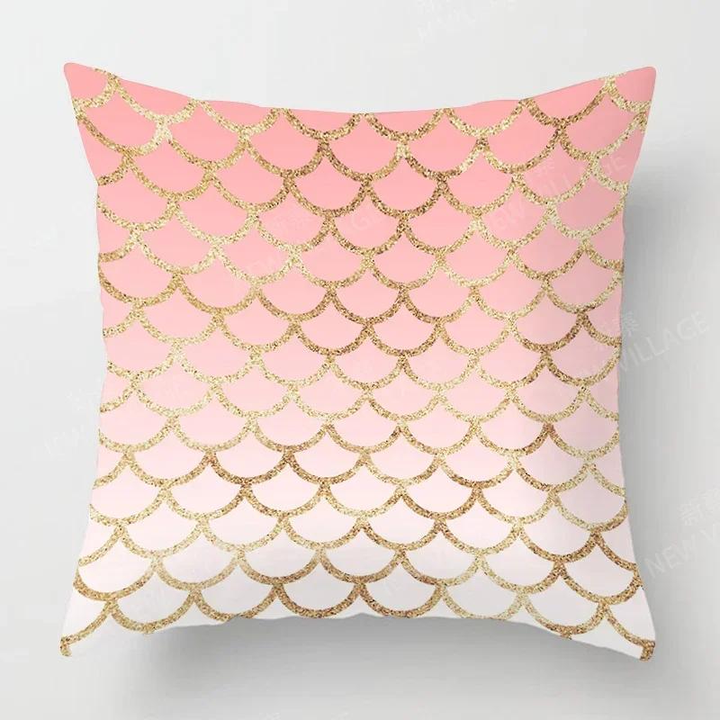 Abstract Personality Design Pink Marble Cushion Cover Home Decor Throw Pillow Cover Living Room Sofa Decor