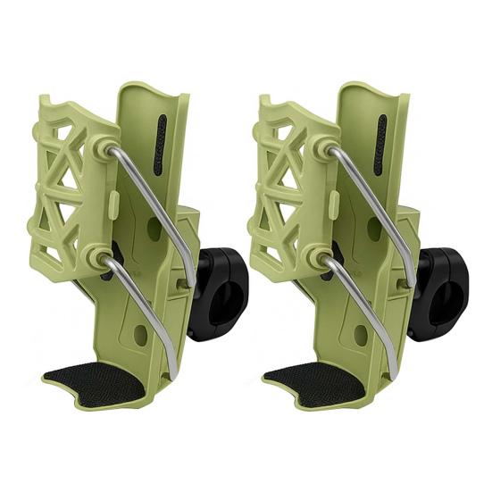 2Pcs Adaptive Cycling Water Bottle Holder 360 Degree Rotatable Automatic Clamping Bicycle Water Bottle Cage Universal Motorcycle Water Bottle Mount