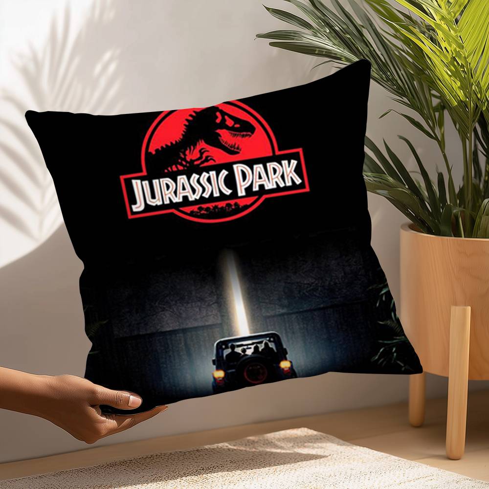 Moive J-Jurassic World Pillow Case Plush Fabric Soft  Pillowcase Double Sided Print Cushion Cover Household Gifts