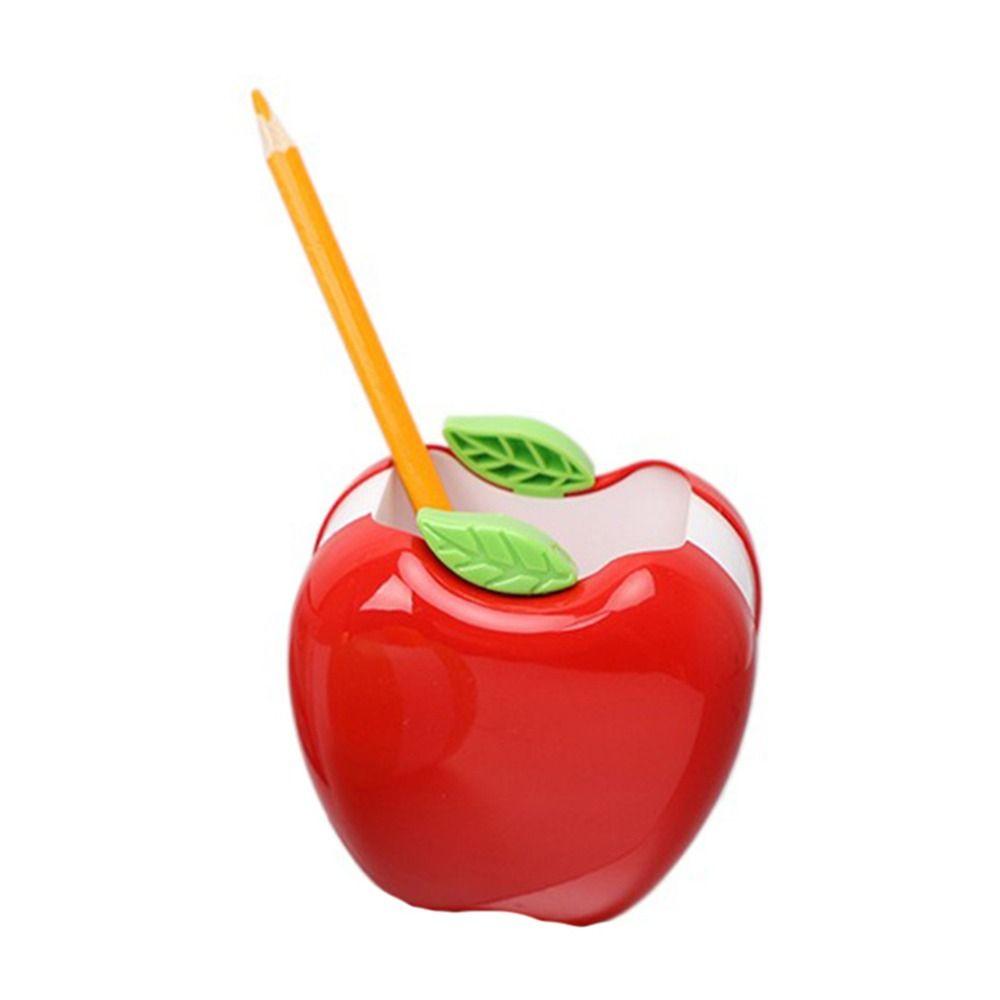Aesthetic Cute Brush Stand Plastic Flower Vase Pot Creative Fruit Pencil Holder Desk Ornament
