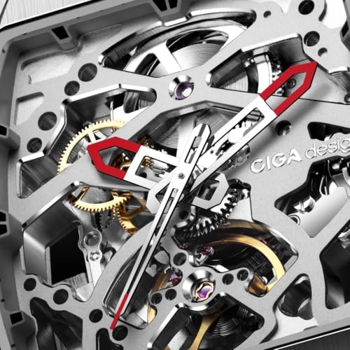 CIGA Design Series Z EDGE Steel Automatic Watch, Authentic, Men's, Black, Z031-SISI-W15BK