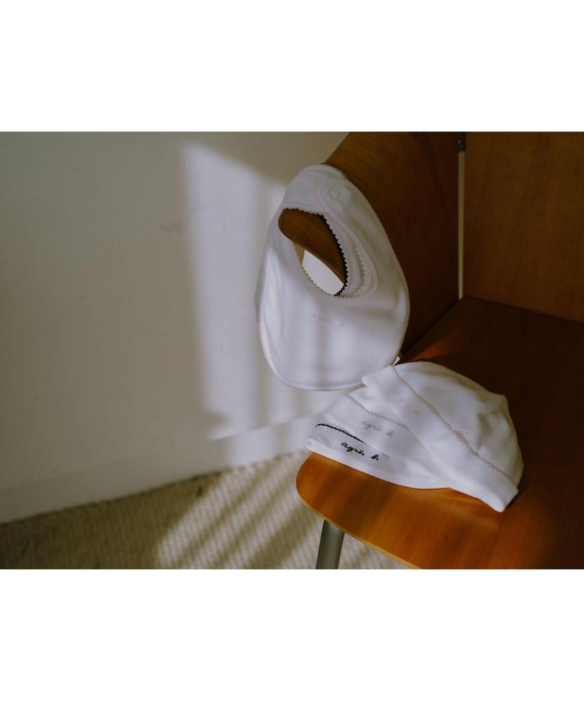 Baby Bib GX02 L BAVOIR Free Gray [Agnès B]