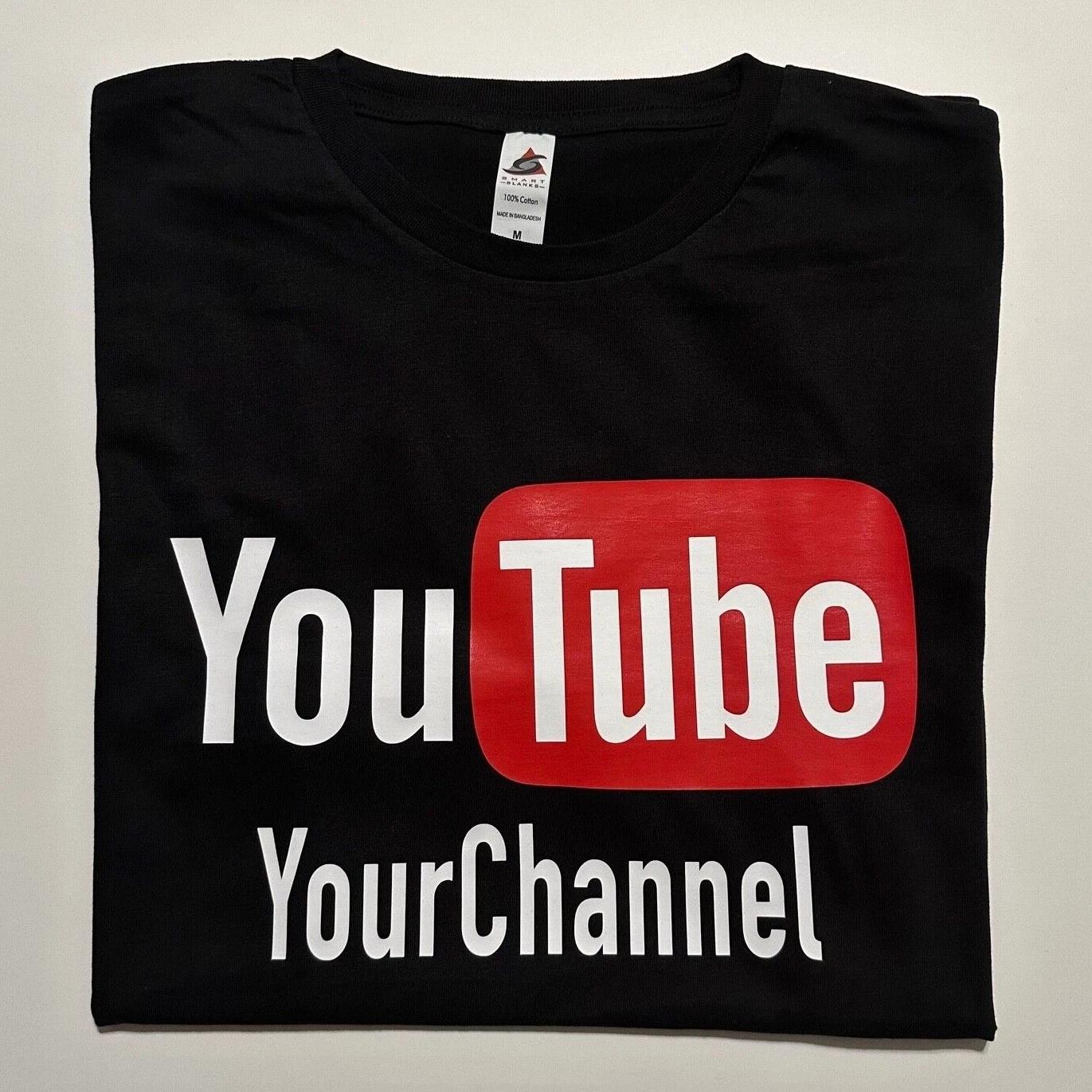 YOUTUBE Custom Channel T-shirt My Shirt Youtuber Vlogger Streamer - Custom Merch S