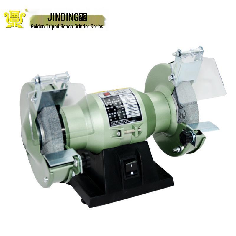 Golden Tripod Tabletop Electric Grinder: Dual Wheel Coarse & Fine Abrasive Polisher and Household Knife Sharpener