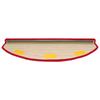 Self Adhesive Stair Protectors 15 pcs Red 80 x 24.5 x 3.5 cm