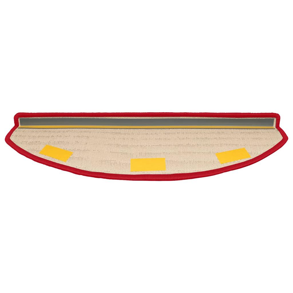 Self Adhesive Stair Protectors 15 pcs Red 80 x 24.5 x 3.5 cm