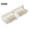 Silicone Countertop Protector Faucet Mat for Kitchen Sink, Foldable Sink Splash Guard with 7 Degree Counter Organizer Slope And Snap Lock, Water