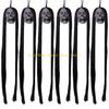 92MF Halloween Yard Decoration Flashing Eye Terrifying Long Hair Skull Party Props