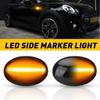 2X LED Side Marker Turn Light Signal Flowing Fit Mini Cooper R55 R56 R57 R58 R59
