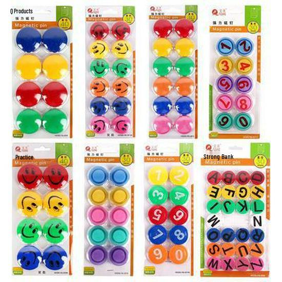 Transparent Magnetic Pushpins – 20/30/40mm Round Whiteboard Magnets for Office & Teaching, Strong Magnetic Force
