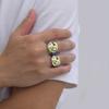 Vnox Personalisierte Ringe mit Bild, Individueller Foto Edelstahlring Größe 7-12, Angepasster Gedenkschmuck für Papa Männer Frauen