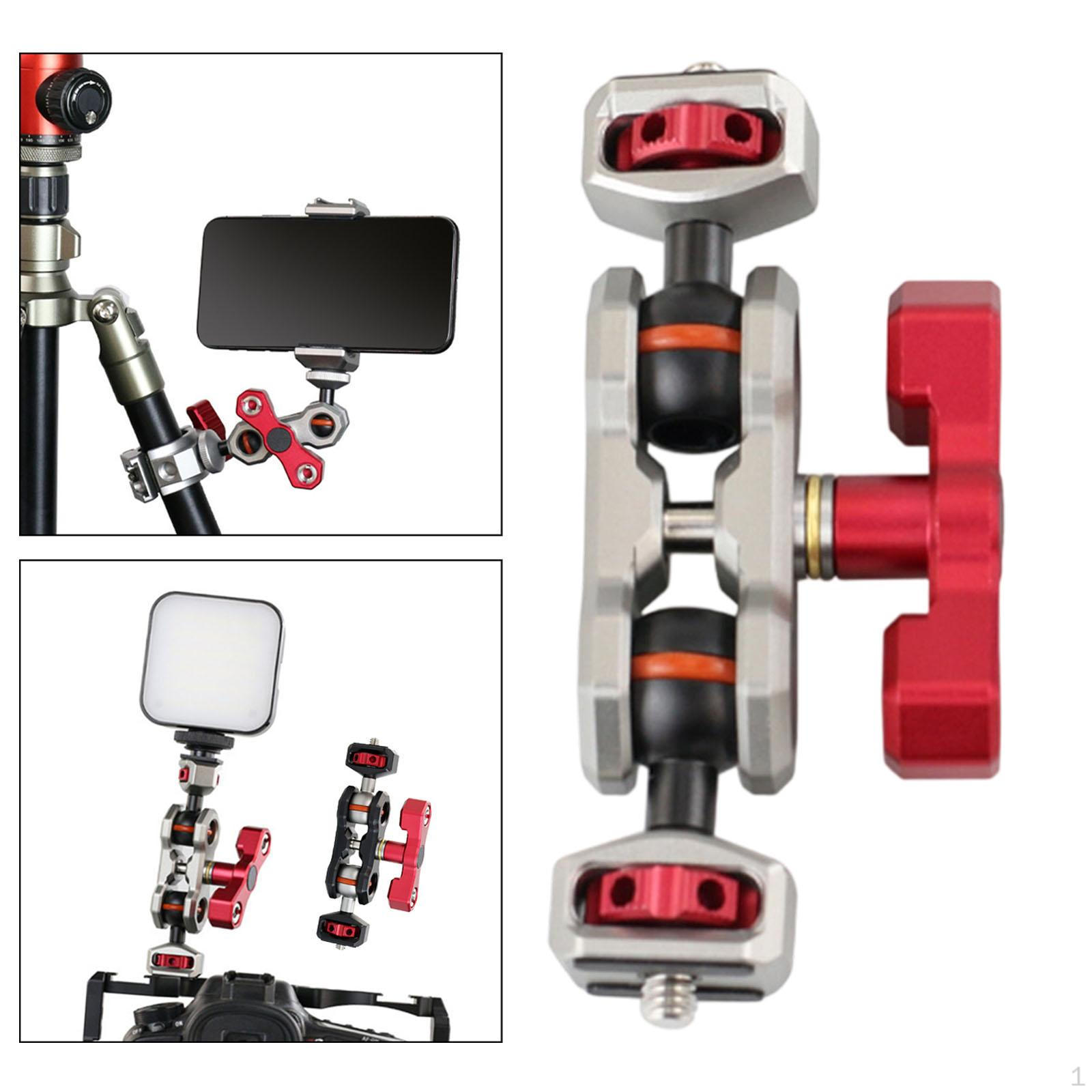 

Вращающийся держатель для камеры с двойной шаровой головкой для светодиодных ламп Titanium