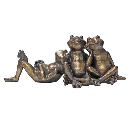 

Садовая фигурка лягушки в стиле ретро, смола, украшение лягушки бронзового цвета