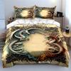 White and Red Dragons. Bedding Sets Duvet Cover Sets Duvet Covers Pillowcases(1 * Duvet Cover 2 * Pillowcases Without Duvet Insert)
