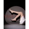 Shiny Pantyhose For Women 8D High Waist Silk Oil Shimmer Sheer Tights Control Top Gloss Stockings
